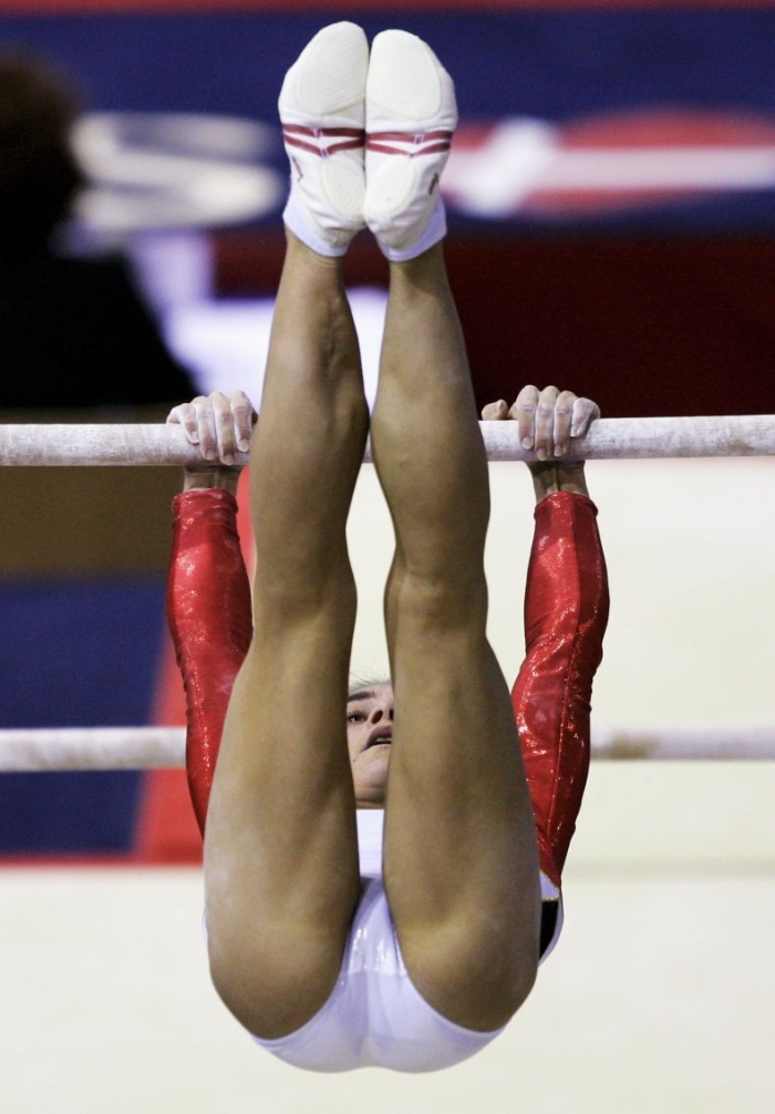 Female gymnast crotch