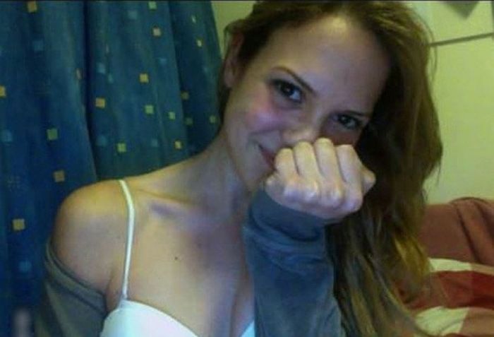 Flexible webcam girl