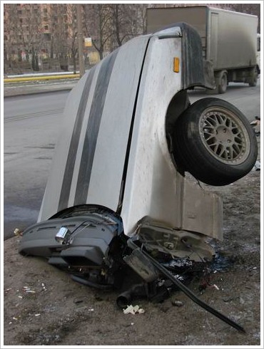 Жуткая авария в Питере... (14 фото)