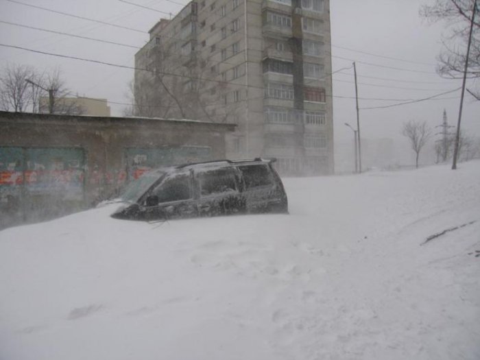 Снегопад во Владивостоке (15 фото)