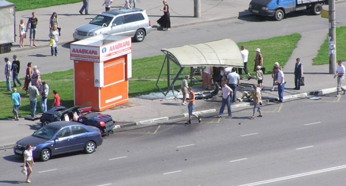 Вчерашняя авария в Москве (10 фото)