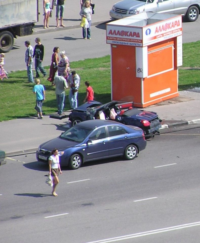 Вчерашняя авария в Москве (10 фото)