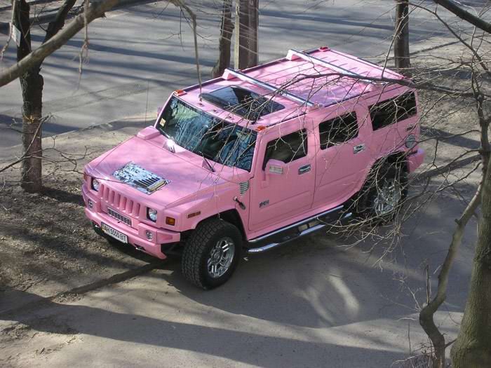 Мода на розовые автомобили (5 фото)