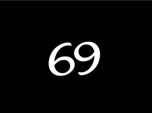 Что такое 69. Знак 69. Число 69. 69 Лого. Цифра 69 на черном фоне.