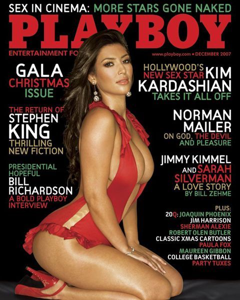 Ким Кардашин в декабрьском Playboy (8 фото) НЮ