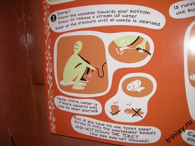 Как пользоваться туалетом в Индии (7 фото)