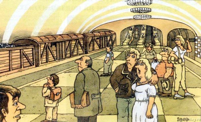 Суровая правда о нашем метро (24 карикатуры + 17 фото)