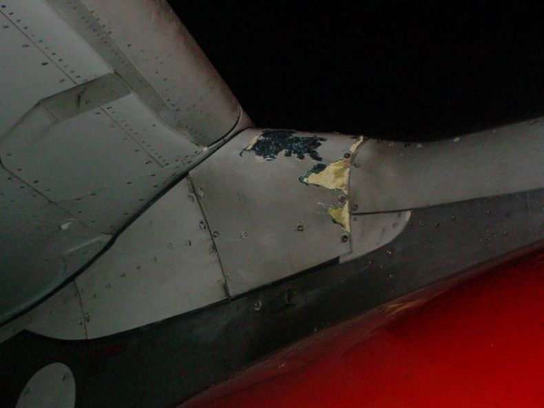 Бразильский самолет попал под град (12 фото)