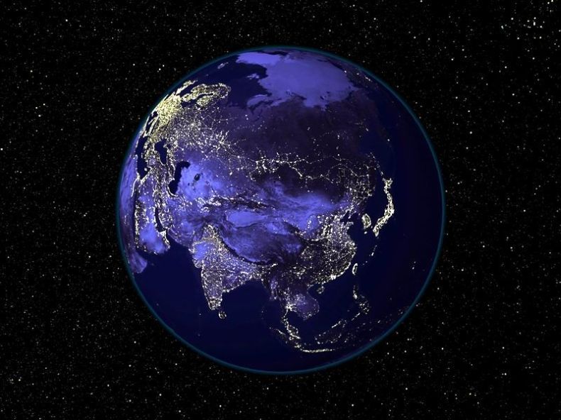 Очень красивые снимки ночной Земли из космоса (5 фото)