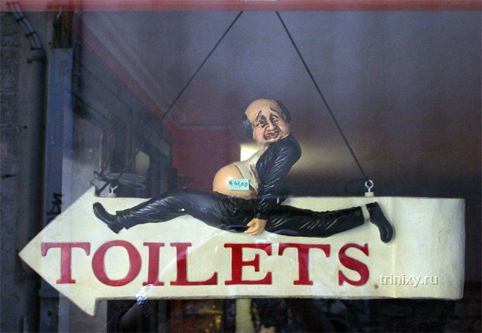 Самые необычные туалетные вывески в мире (92 фото)