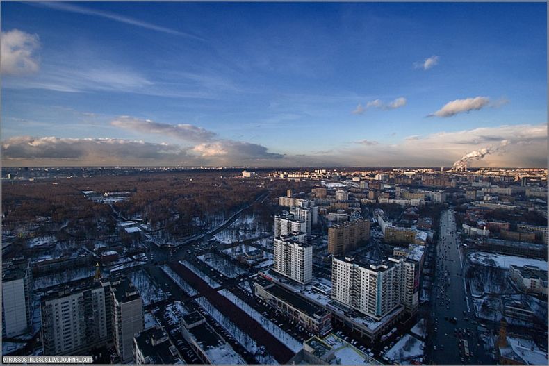 Москва с высоты небоскреба (13 фото)