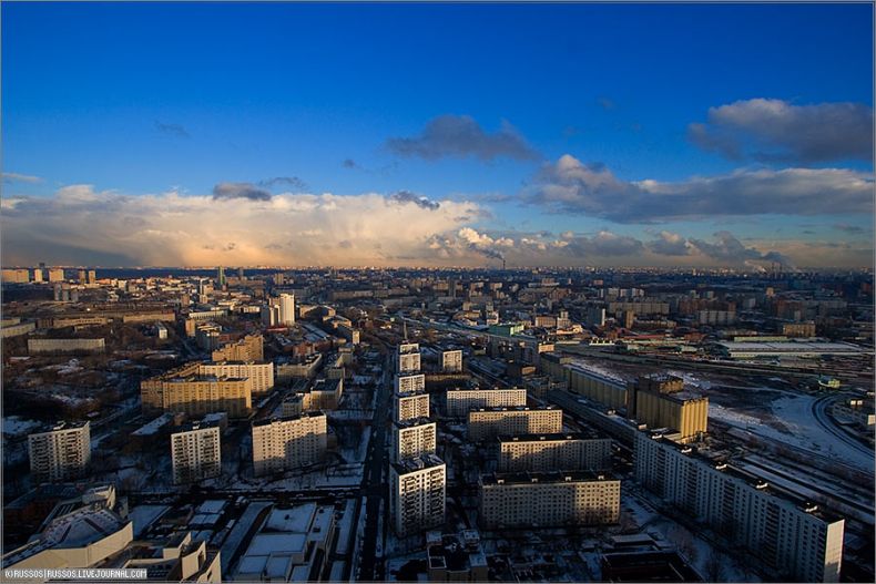 Москва с высоты небоскреба (13 фото)