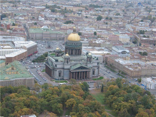 Исаакиевский собор с высоты птичьего полета