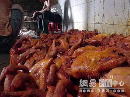 Производство копченой курятины по-китайски (14 фото)