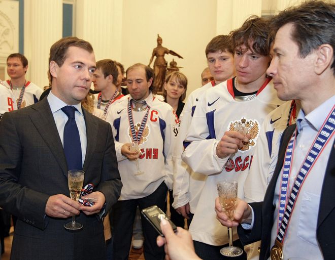 Встреча Президента с хоккеистами (24 фото)