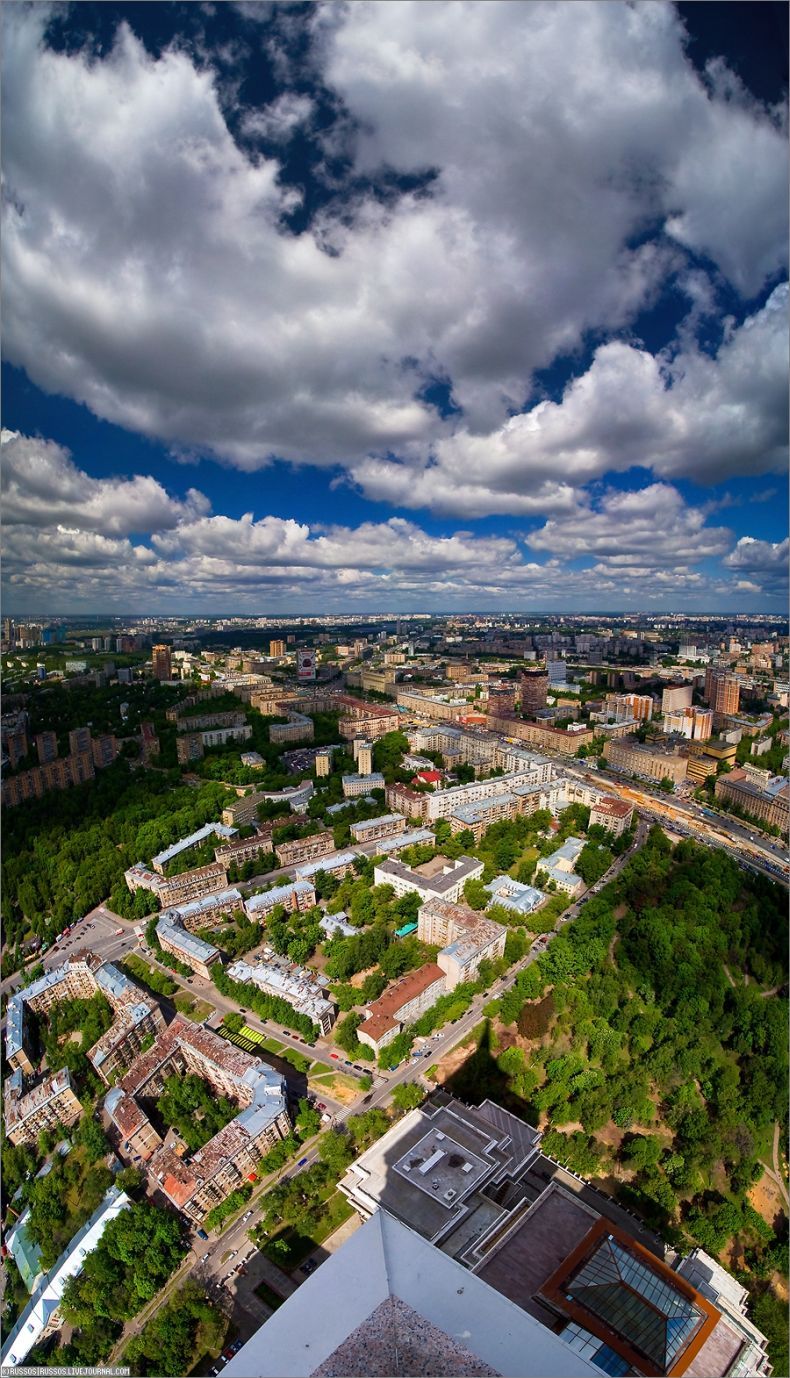 Панорамный. Триумф Палас панорама. Москва с высоты птичьего полета. Вид на город. Вид с птичьего полета.