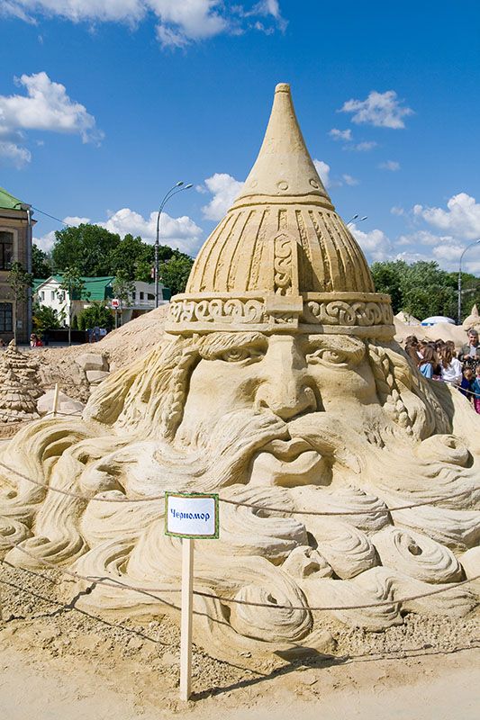 Сказочный городок из песка (50 фото)