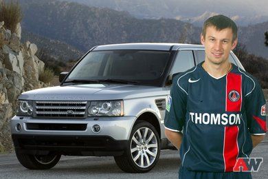 Автомобили, на которых ездят российские футболисты (10 фото + текст)