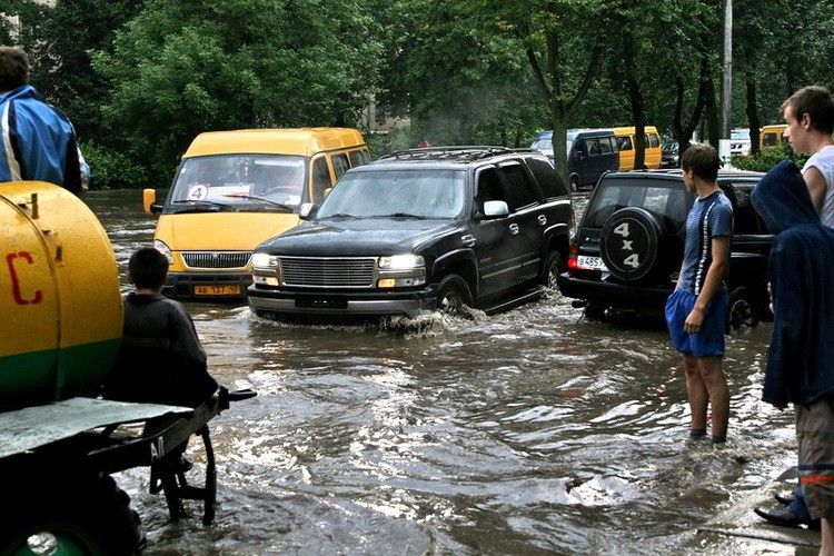Город Обнинск затопило (40 фото)