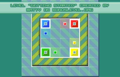 Blockoban (Логическая игра. Нужно поставить большие квадратики на маленькие)