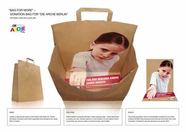 Креативная реклама на сумках и пакетах (41 фото + текст)