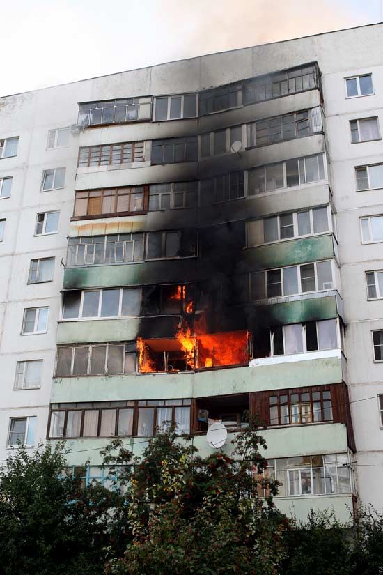 Ужасный пожар в Одинцово (20 фото)