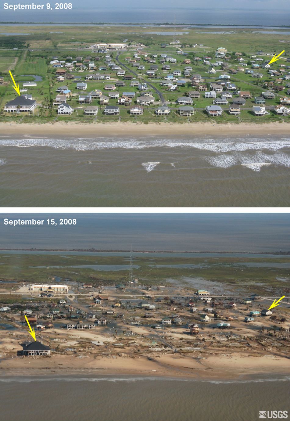 Ураган Айк. До и после (8 фото)