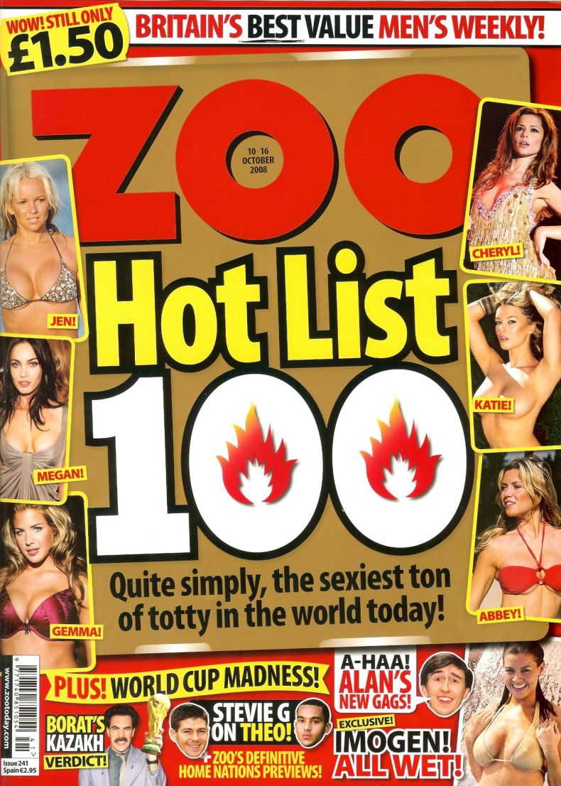 100 самых сексуальных женщин по версии журнала Zoo (18 сканов) НЮ