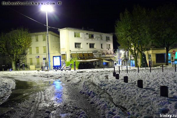 Снег на Лазурном берегу (15 фото)