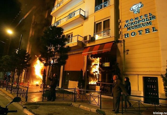Беспорядки в Греции (54 фото)
