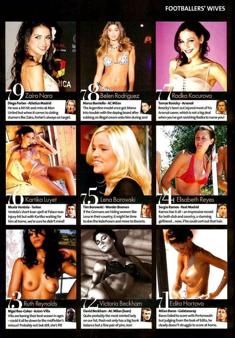 100 самых сексуальных жен футболистов 2009 (14 сканов)