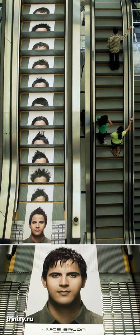 Реклама на эскалаторах (16 фото)