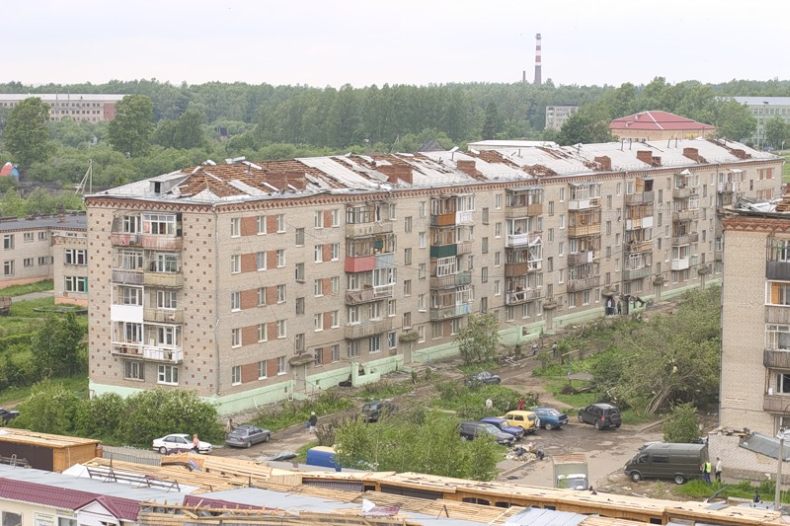 Последствия торнадо в Краснозаводске (26 фото + 2 видео)
