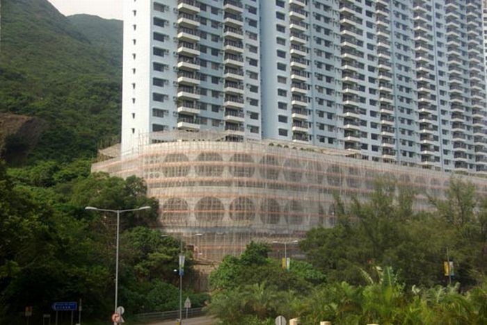 Из чего в Гонг-Конге делают строительные леса (45 фото)