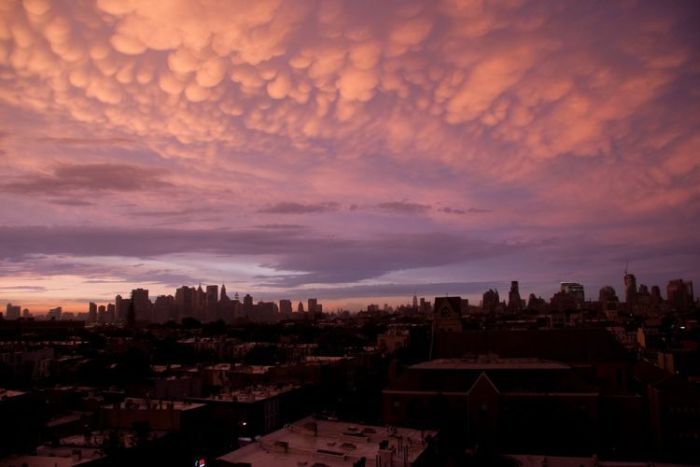Красивые облака над Нью Йорком (17 фото)