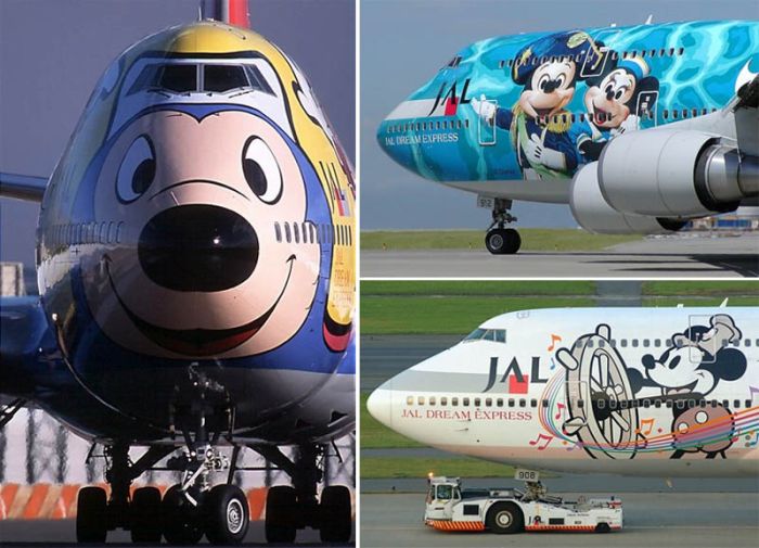 Рисунки на самолетах (31 фото)