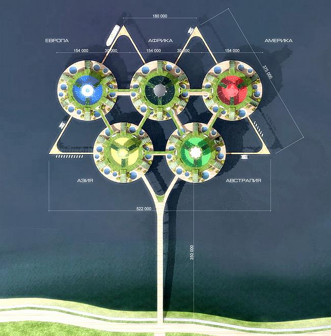 Острова. Концептуальные предложения по освоению акватории г. Сочи (6 фото)
