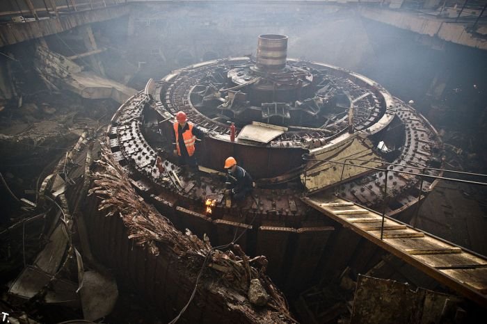 Восстановительные работы на Саяно-Шушенской ГЭС (44 фото)