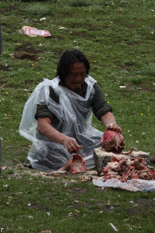 Небесные похороны на Тибете (52 фото) НЕ ДЛЯ СЛАБОНЕРВНЫХ!