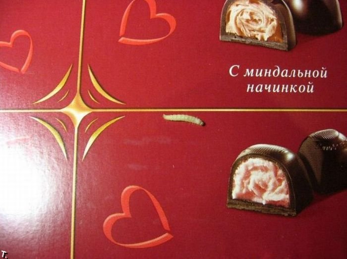 Шоколадные конфеты с «сюрпризом» (7 фото)
