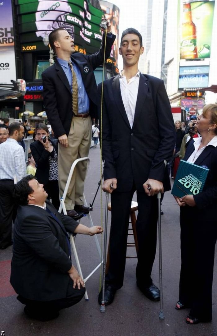 Самый высокий человек в мире рост фото
