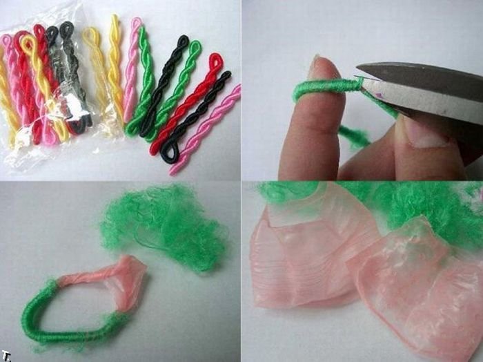 Из чего сделаны китайские резинки для волос (10 фото)