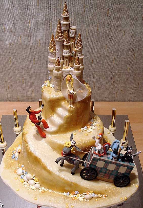 Потрясающие свадебные торты (35 фото)