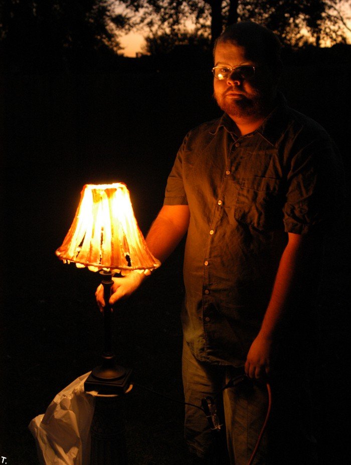 Лампа из бекона (7 фото)