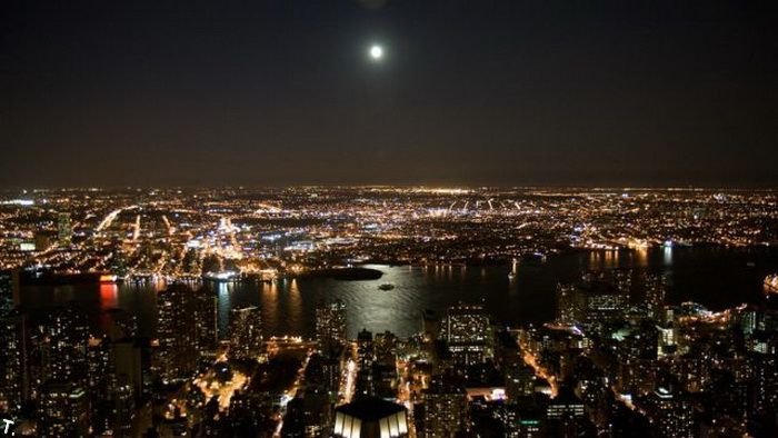 Фотографии ночных городов (55 фото)