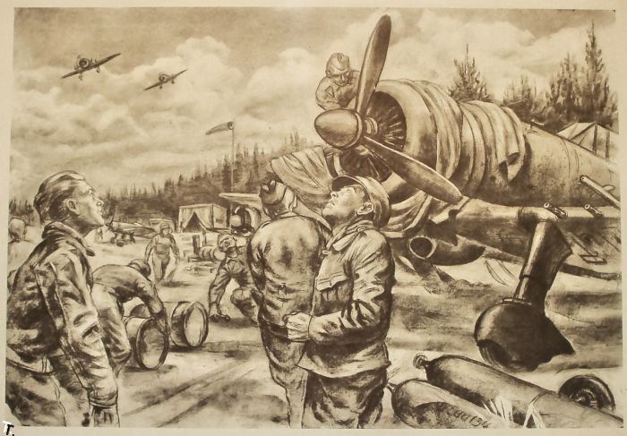 Рисунки Советско-финской войны 1939 года (44 картинок)