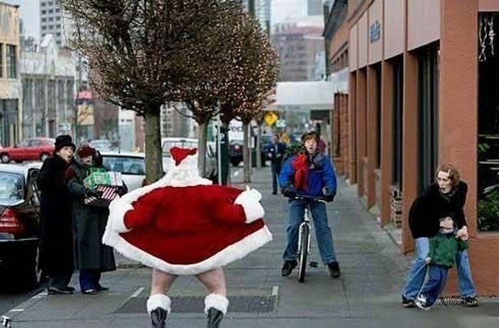 Смешные Санта Клаусы (28 фото)