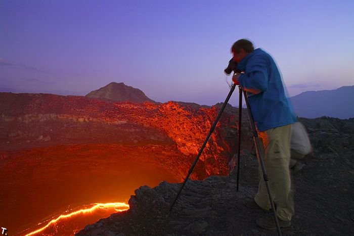 Озера из лавы в Эфиопии (28 фото)