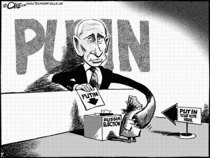 Иностранные карикатуры на Путина (19 картинок)