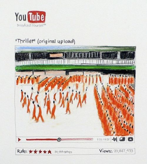 Нарисованный YouTube (29 фото)